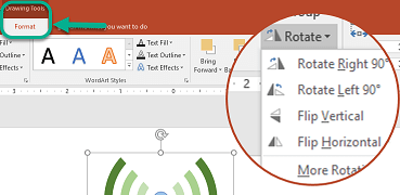 rotate image in word for mac
